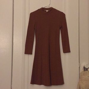 F21 Ribbed High Neck Dress